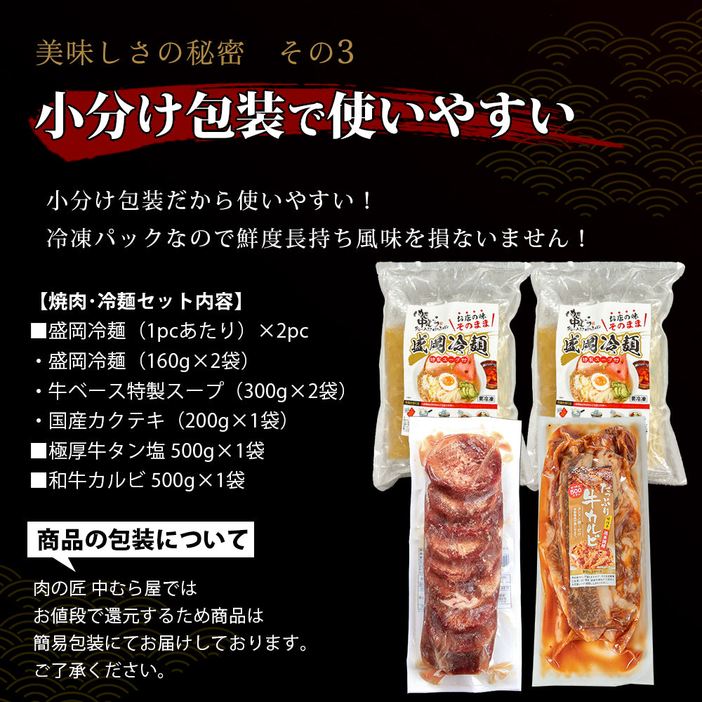 焼肉・冷麺セット 4食入