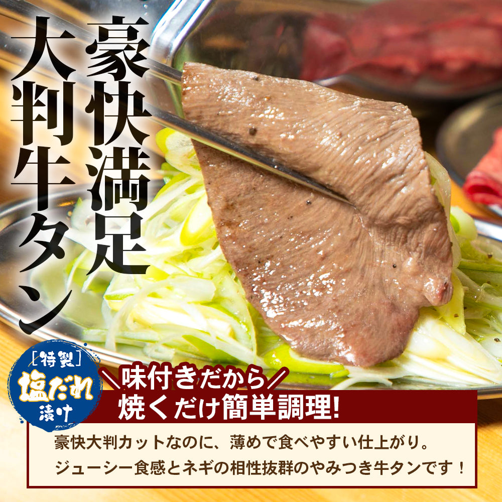 肉匠中むら 大判牛タン塩味 250g×2pc