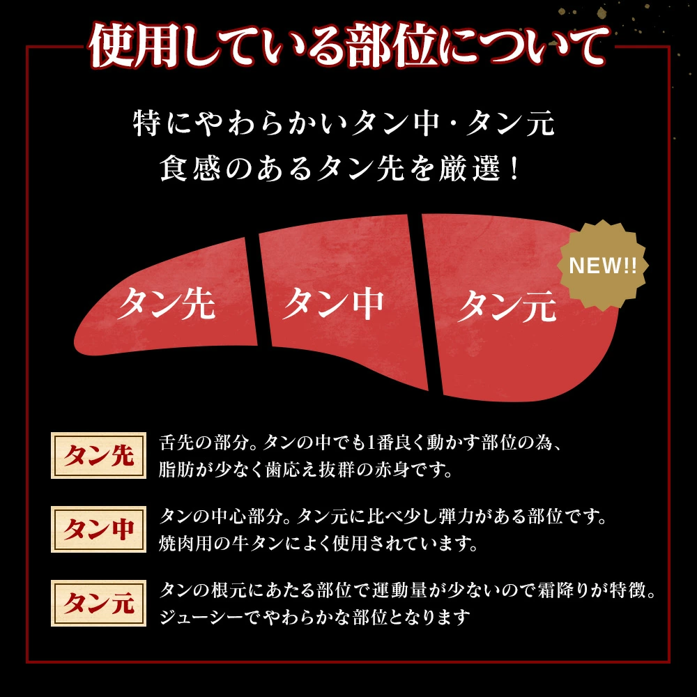 牛タン「訳あり牛タン秘伝の塩ダレ 500g×1袋 」